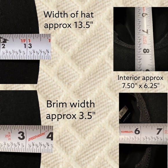 LUCKY BRAND (NWT) 100% WOOL Gold-Charm-Accented Band Black Wide Brim Ranger Hat - Picture 14 of 16